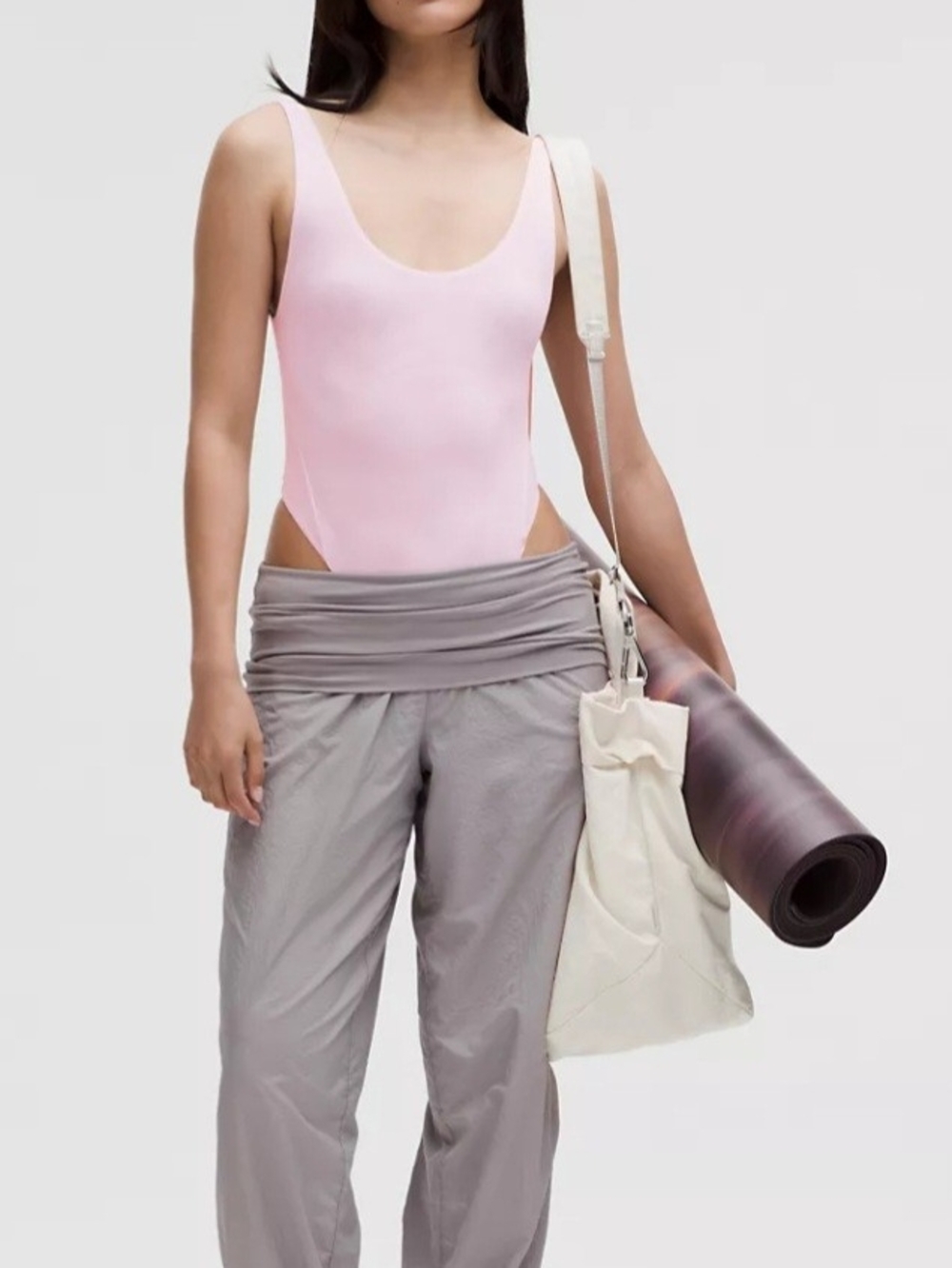 NWT Lululemon Wundermost Nulu Mesh Scoop-Back Sleeveless Thong Bodysuit Size L